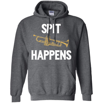 Trumpet Players T-shirt Spit Happens Dark Heather