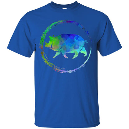 Hog Pig And Boar Lover Colorful Art Shirt Royal