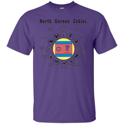 North Korean Zodiac Shirt Kim Jong Un Satirical Purple
