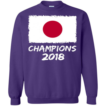 Football Lover T-shirt Japan Champions 2018 T-shirt Purple