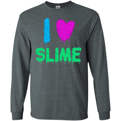 I Love Slime T-shirt Slime Lovers Dark Heather