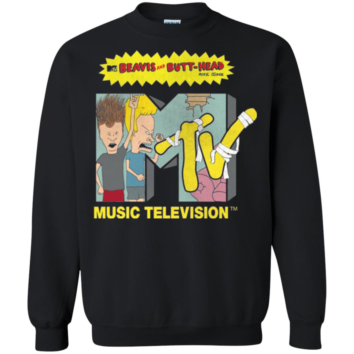 Mtv Logo T-shirt Beavis And Butt Head Black