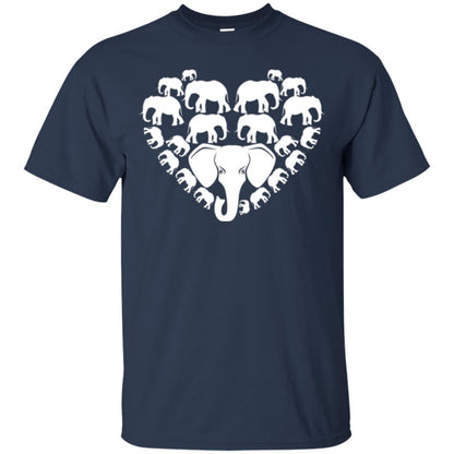 Elephant Lovers T-shirt Special Elephant Heart Navy