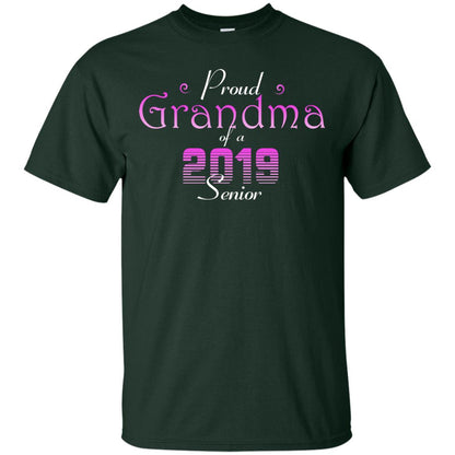 Proud Grandma Of 2019 Senior Grandmom Shirt Forest