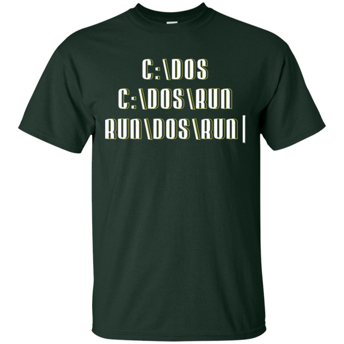 Programmer T-shirt Run Dos Run Forest