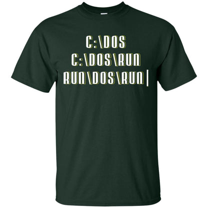 Programmer T-shirt Run Dos Run Forest