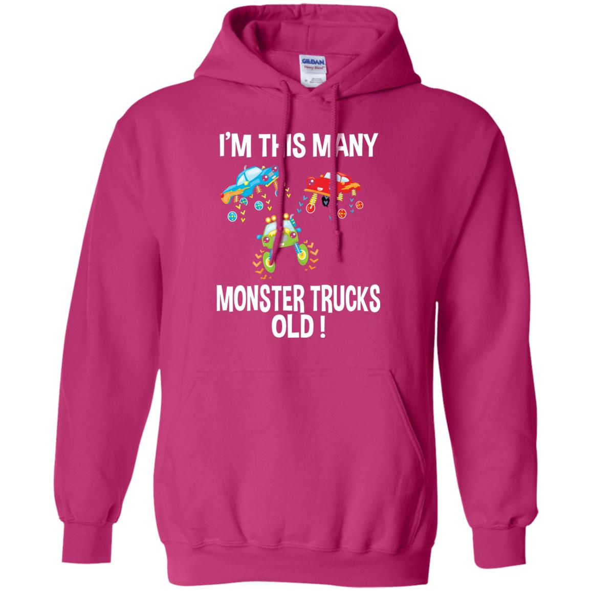 Birthday 3th Shirt Im This Many Monster Trucks Old Heliconia