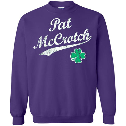 Pat Mccrotch Funny St Patricks Day T-shirt Purple