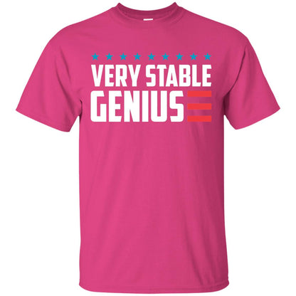 Funny Political T-shirt Very Stable Genius Heliconia