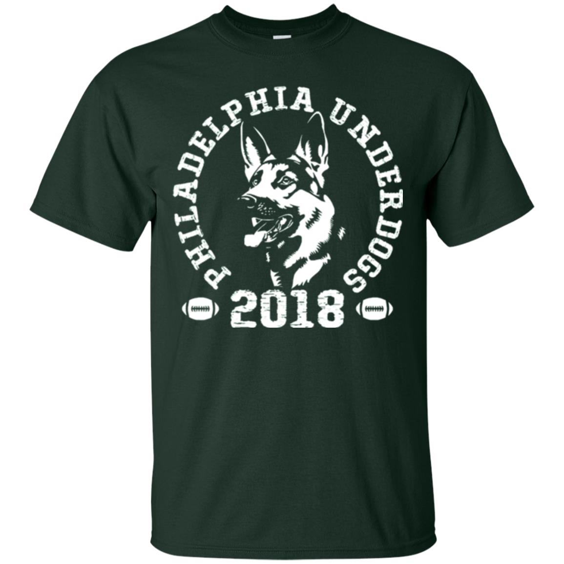 Dog Lover T-shirt Philadelphia Underdogs T-shirt Forest Green