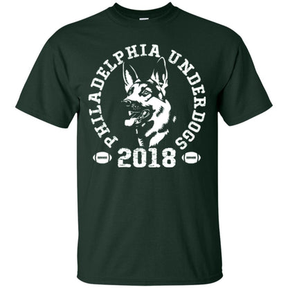 Dog Lover T-shirt Philadelphia Underdogs T-shirt Forest Green