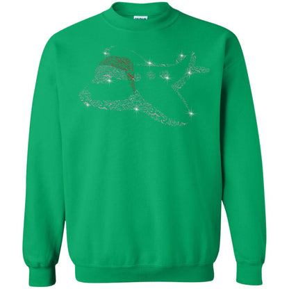 Airplane With Santa Hat Merry Christmas Gift Shirt For Mens Womens Kids Irish Green