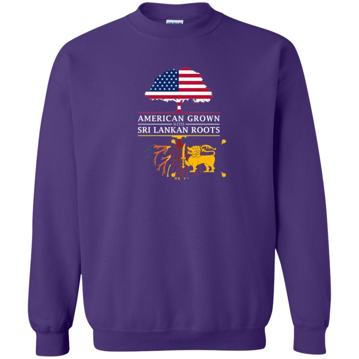 American Grown With Sri Lankan Roots Shirt Purple