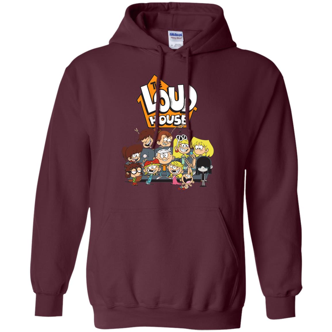 Nickelodeon The Loud House Character T-shirt Maroon