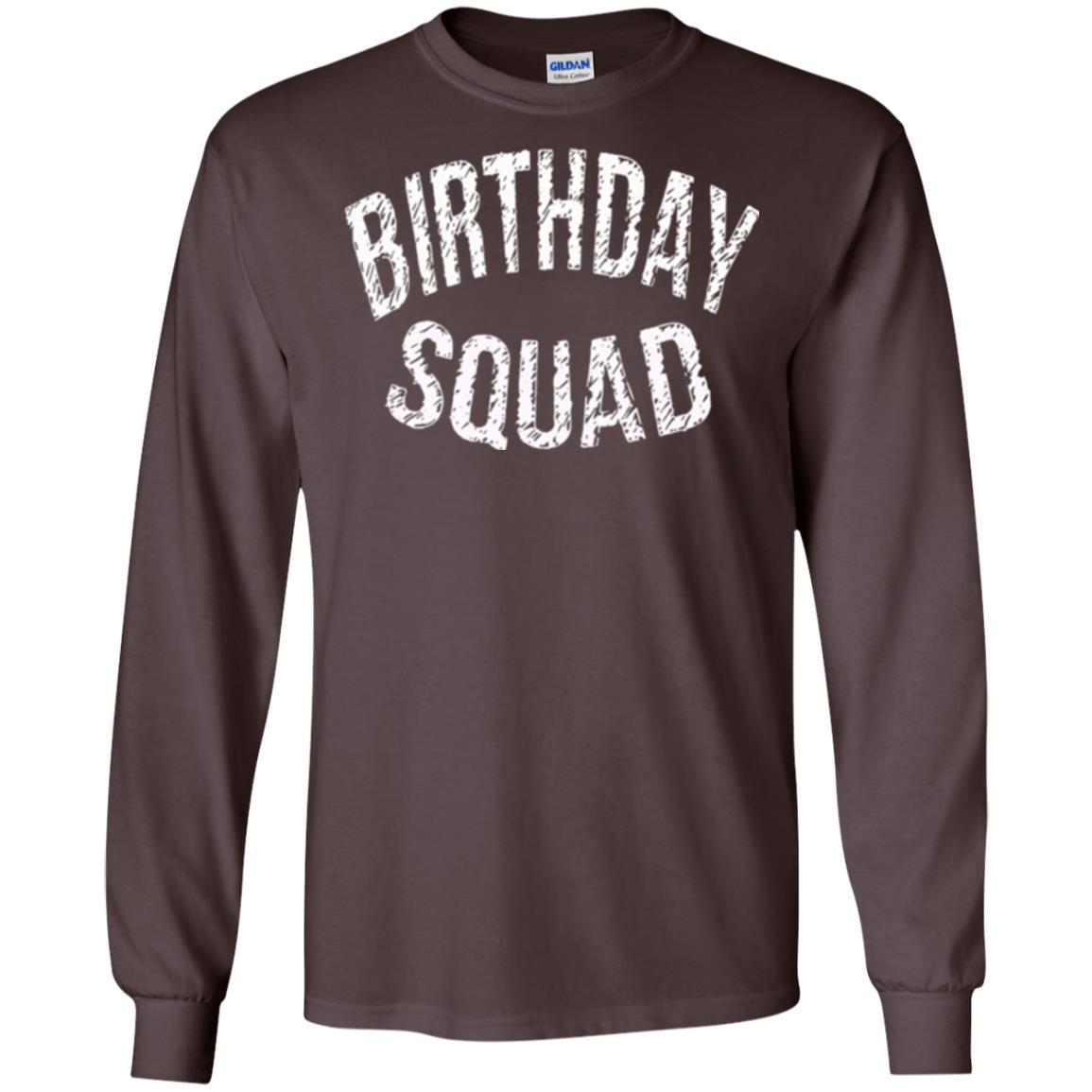 Birthday Squad T-shirt Dark Chocolate