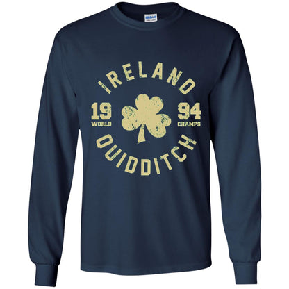 St. Patrick's Day Irish T-shirt Ireland Quidditch Navy