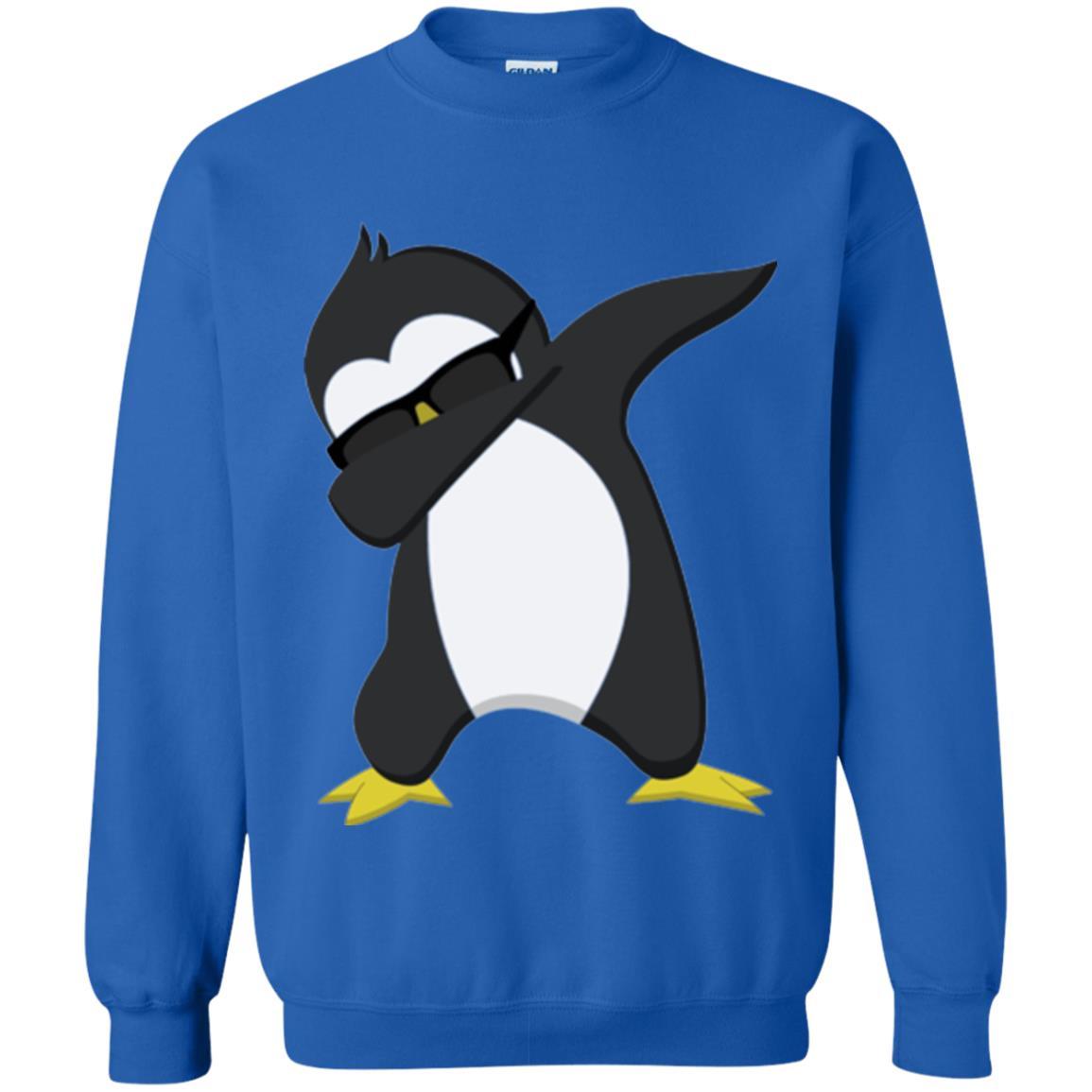Chirstmas T-shirt Dabbing Penguin Royal
