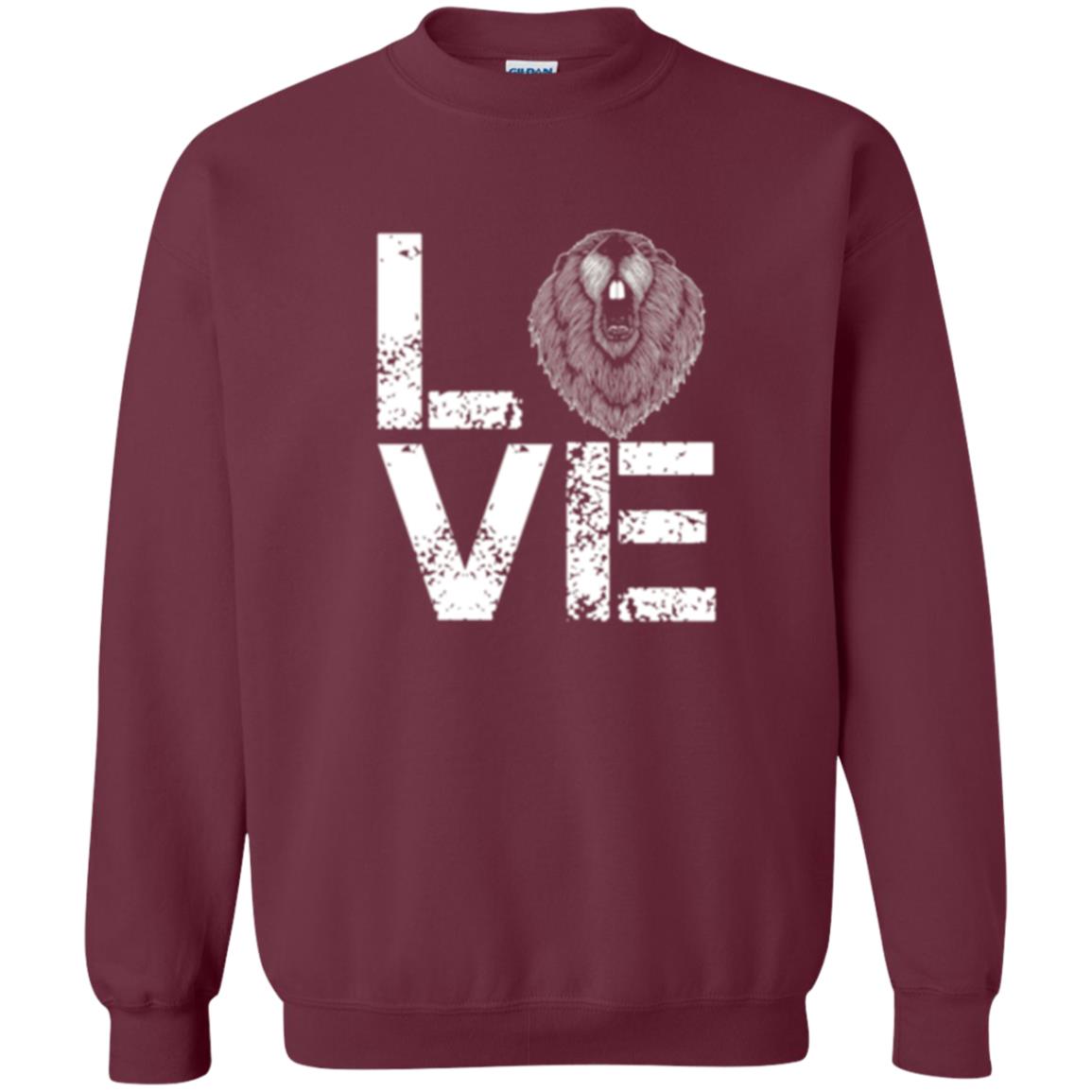 Beaver T-shirt Love Beaver Maroon