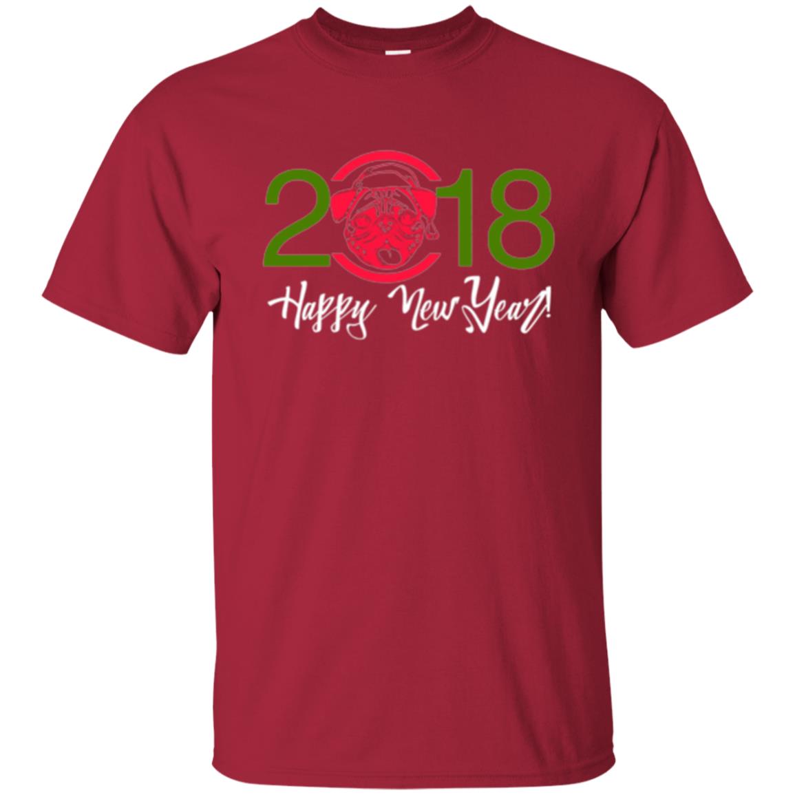 Dog Lovers T-shirt Happy New Year 2018 Cardinal