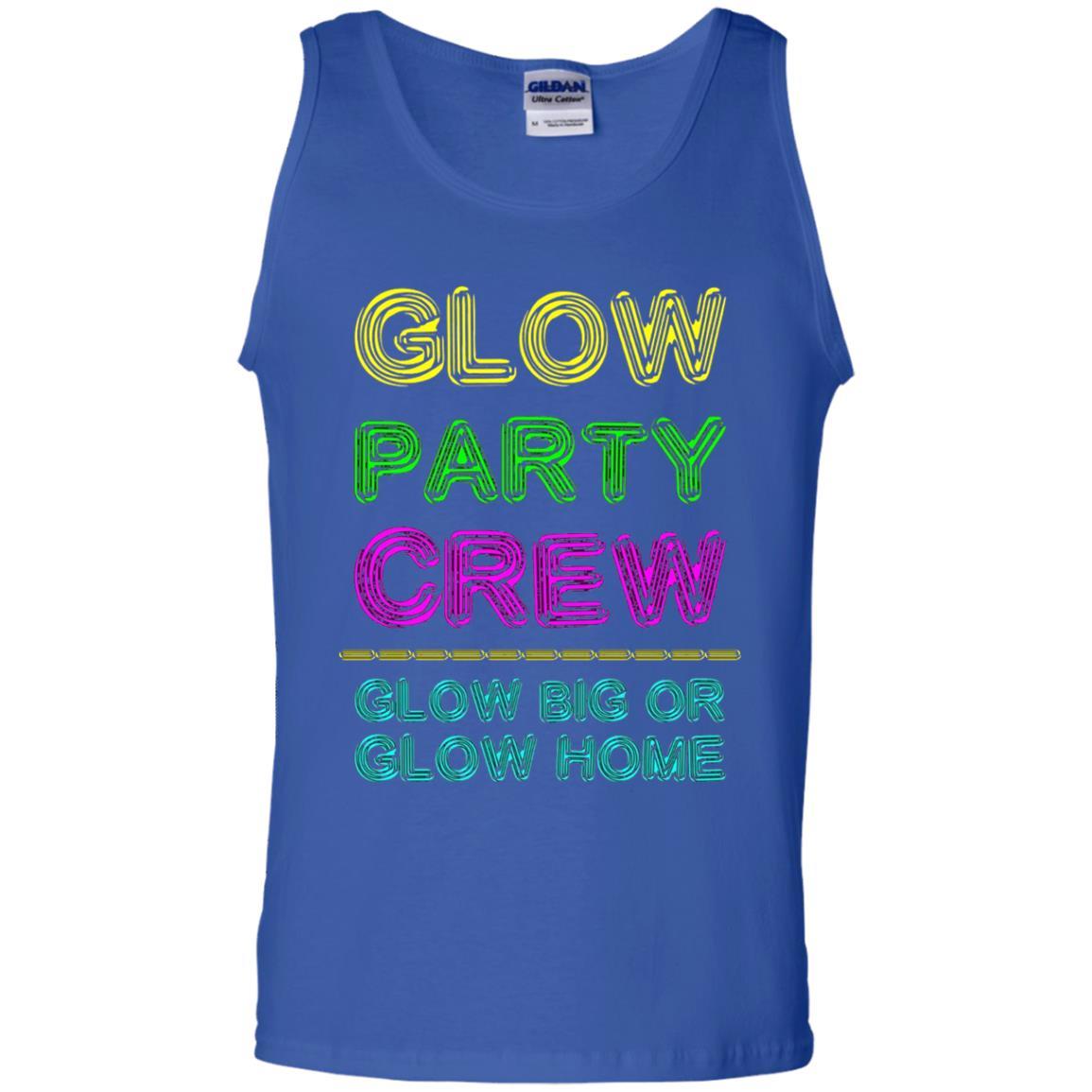 Funny Party T-shirt Glow Party Crew Royal