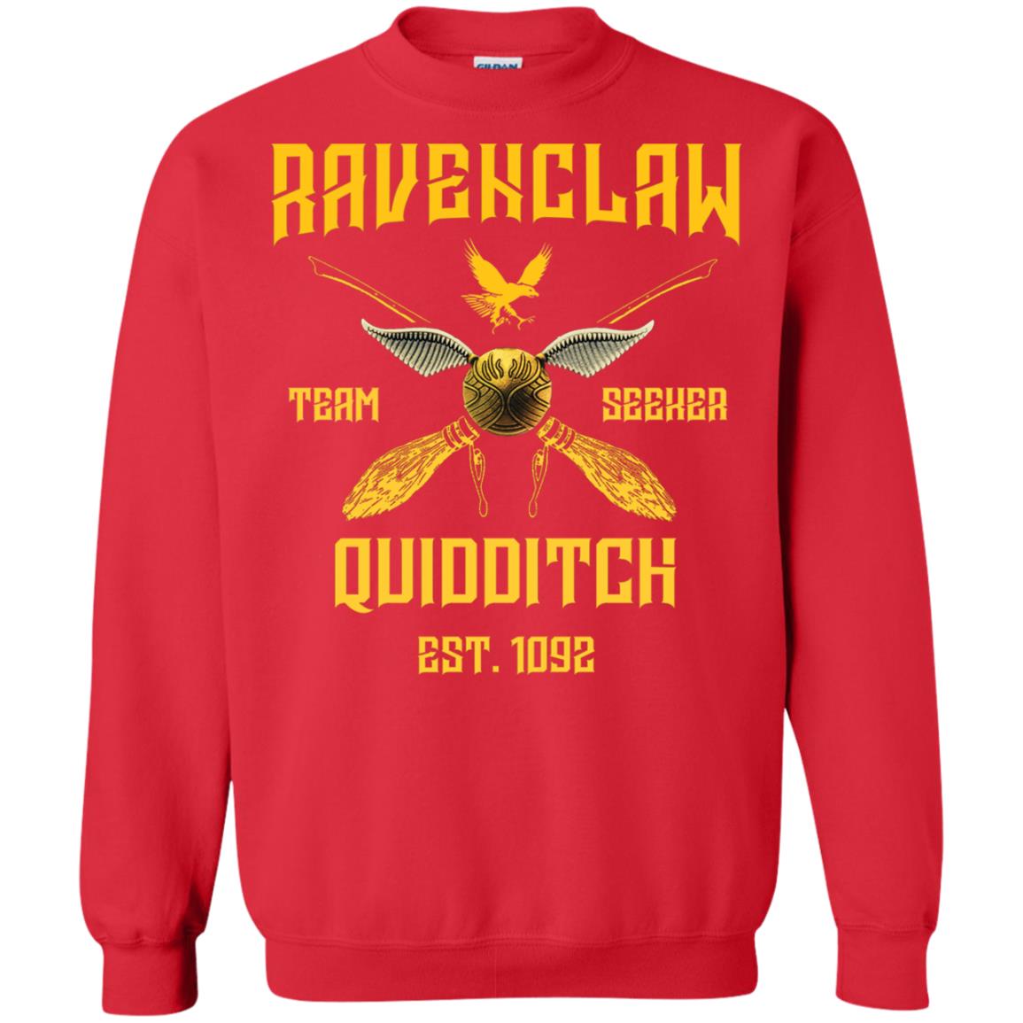 Ravenclaw Quiddith Team Seeker Est 1092 Harry Potter ShirtG180 Gildan Crewneck Pullover Sweatshirt 8 oz.