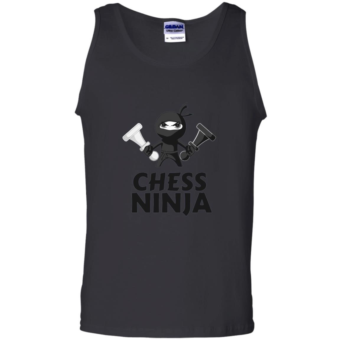 Funny Chess Ninja T-shirt Black