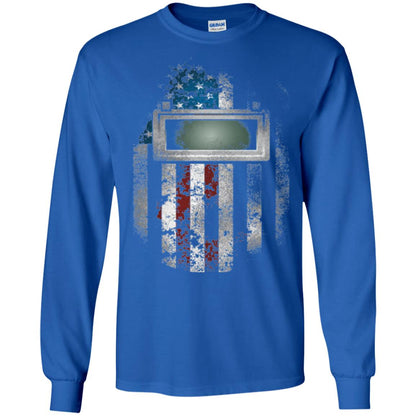 Welder Gift Shirt American Welding Hood Gift T-shirt Royal