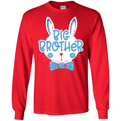Easter Bunny Big Brother Blue Easter T-shirt Red