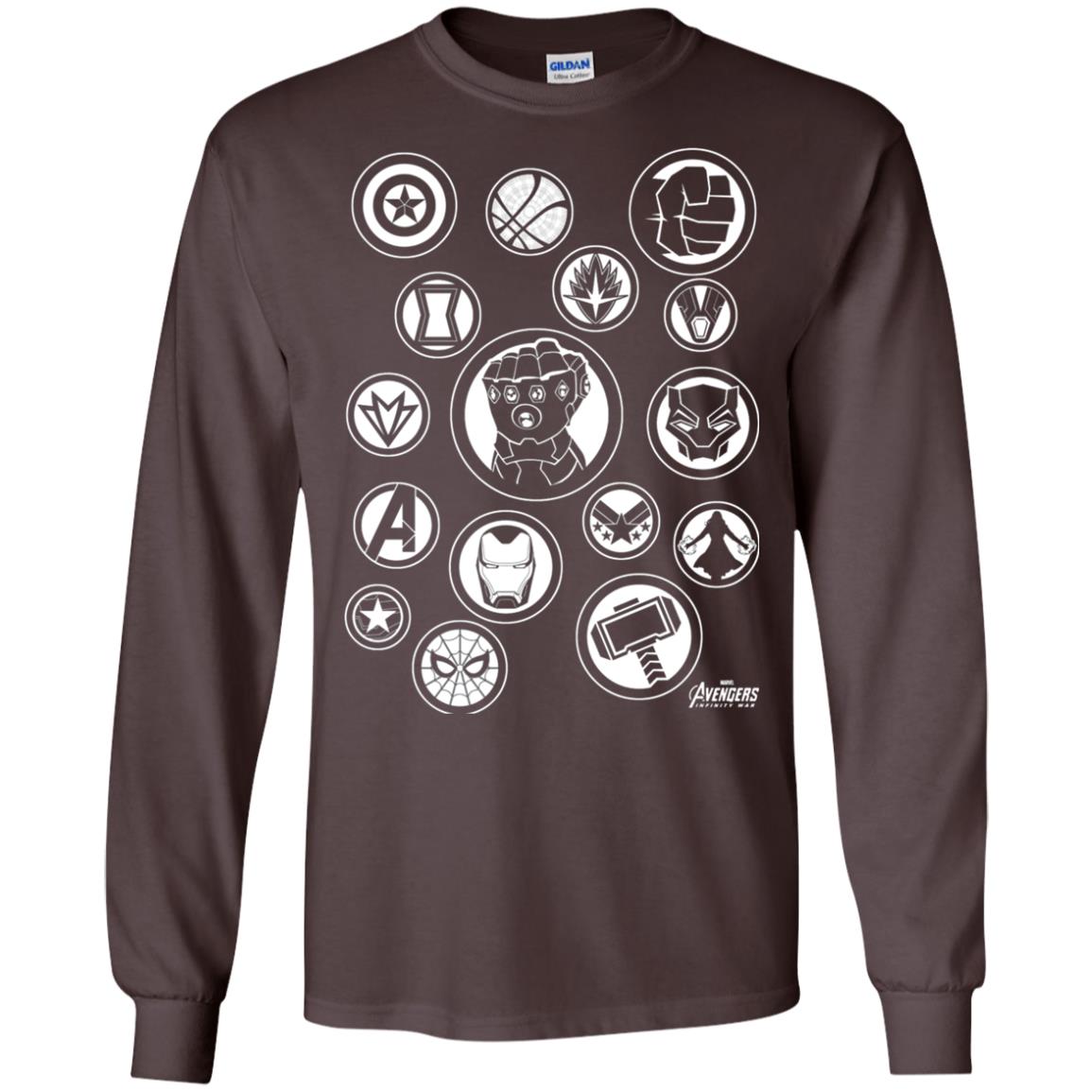 Infinity War Tonal Hero Icon Movie T-shirt Dark Chocolate