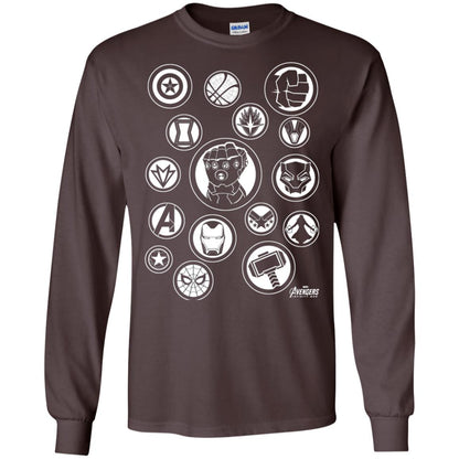 Infinity War Tonal Hero Icon Movie T-shirt Dark Chocolate