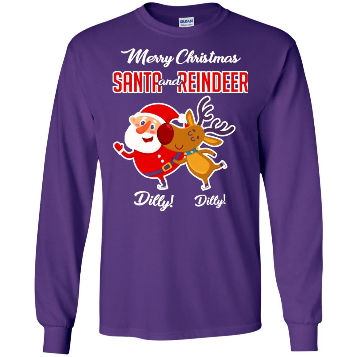 Christmas T-shirt Merry Christmas Dilly Dilly Purple