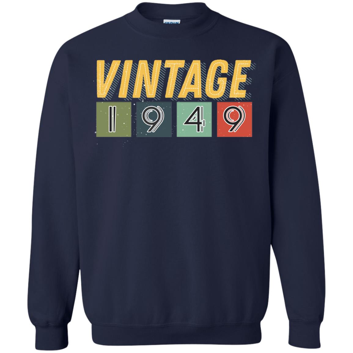 Vintage 1949 69th Birthday Gift Shirt For Mens Or Womens Navy