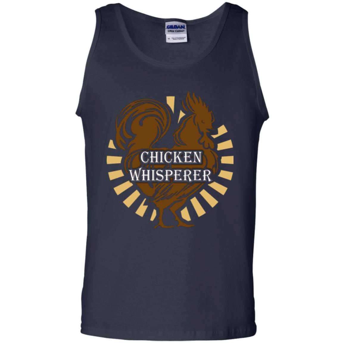 Farmer T-shirt Chicken Whisperer Navy