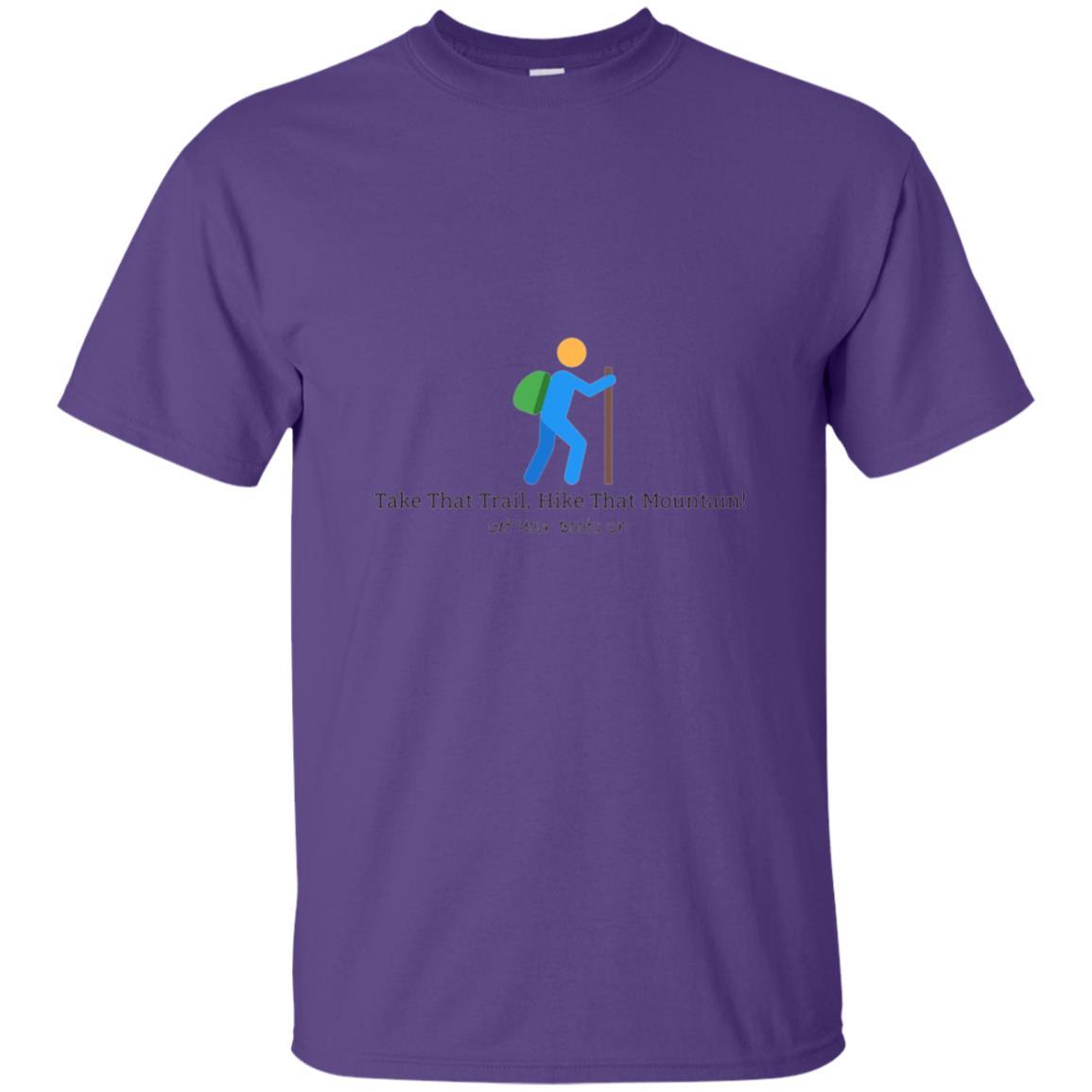 Hiking Lovers T-shirt Get Your Boots On Purple