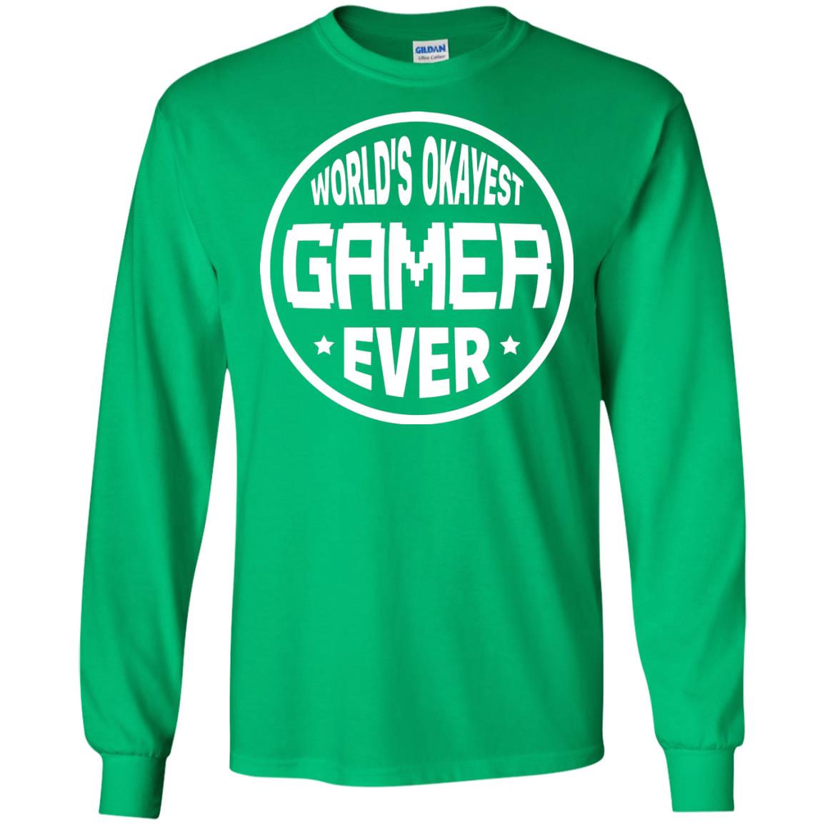 World’s Okayest Gamer Ever Best T-shirt For Gaming Lover Irish Green