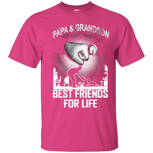 Papa And Grandson Best Friends For Life Family Shirt Heliconia