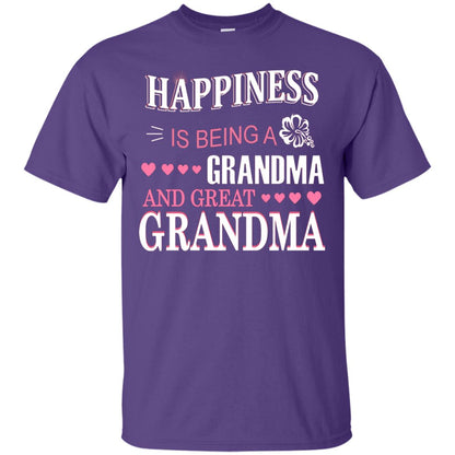 Happiness Is Being A Grandma And Great Grandma Purple