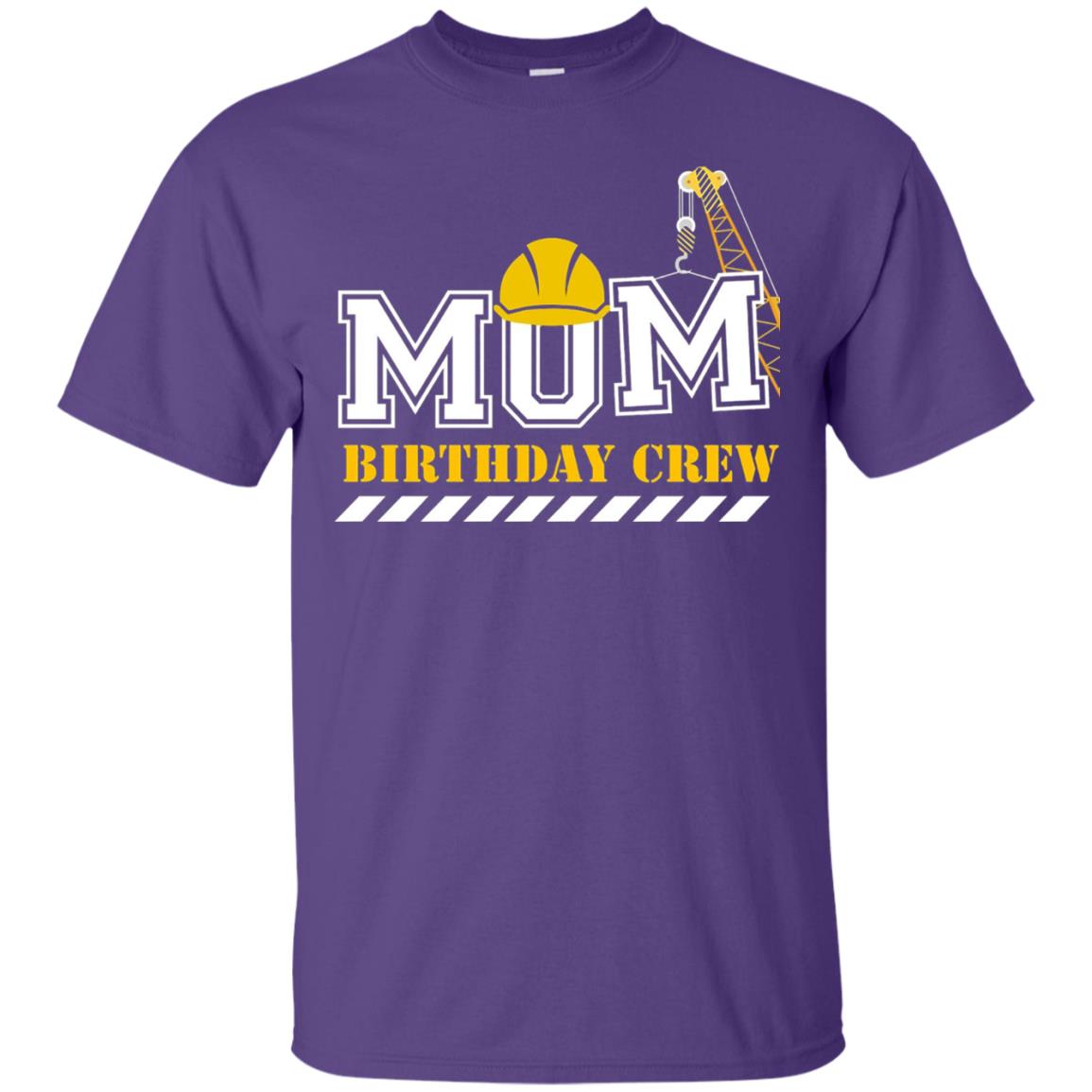 Mom Birthday Crew Mommy T-shirt Purple