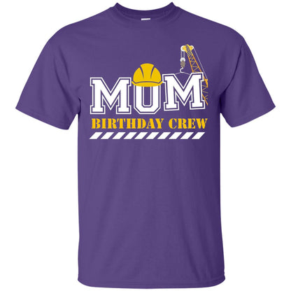 Mom Birthday Crew Mommy T-shirt Purple