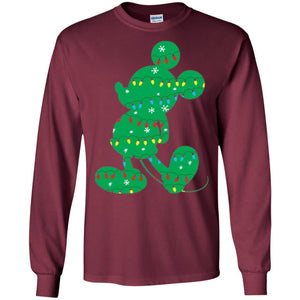 Christmas T-shirt Disney Mickey Mouse Fairy Lights