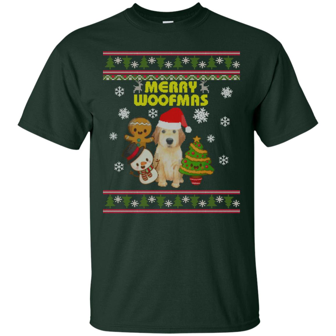 Merry Woofmas Dogs Lovers X-mas 2018 Gift Shirt Forest