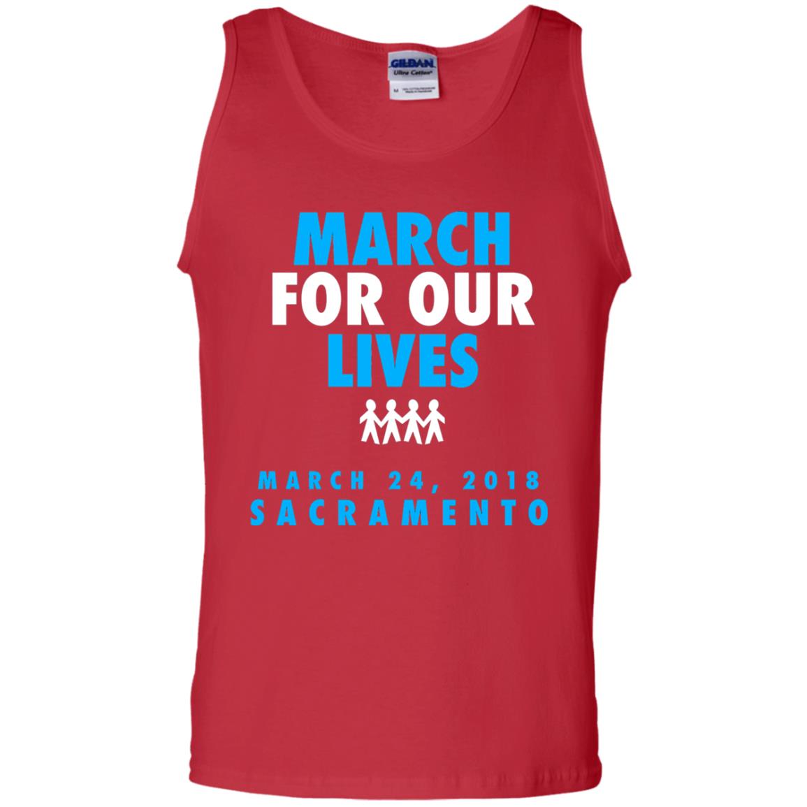 March For Our Lives March 24 2018 Sacramento Anti Gun T-shirt Red