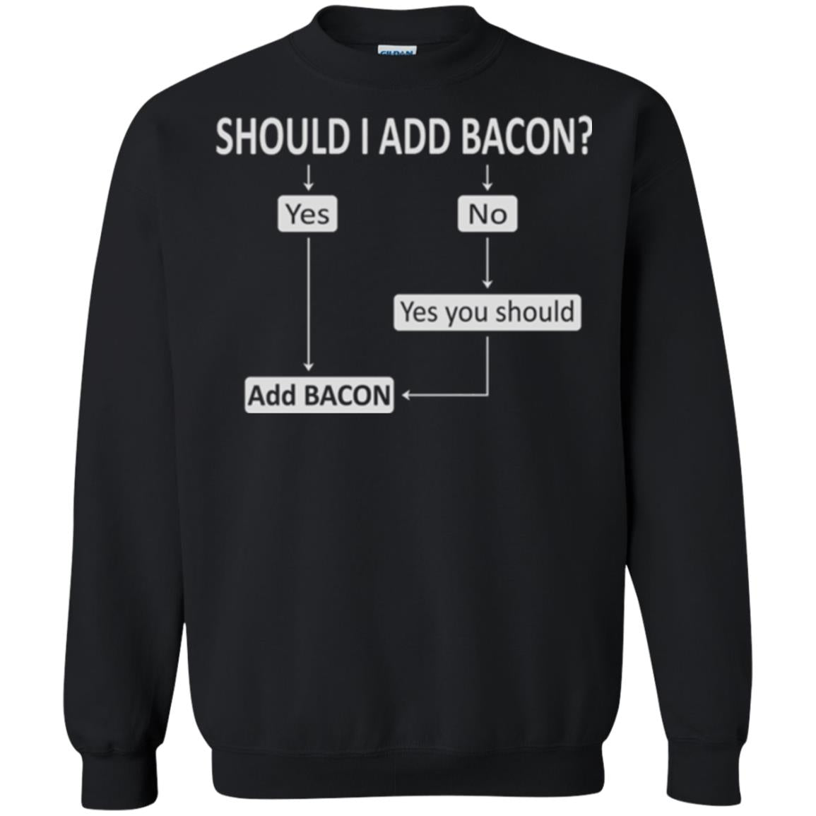 Bacon Lovers T-shirt Shoud I Add Bacon Black