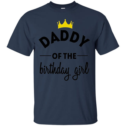 Daddy Of The Birthday Girl Party T-shirt Navy