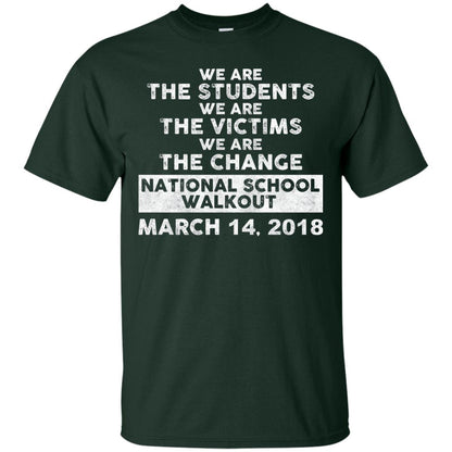 We Are The Students We Are The Victims Gun Control T-shirt Forest