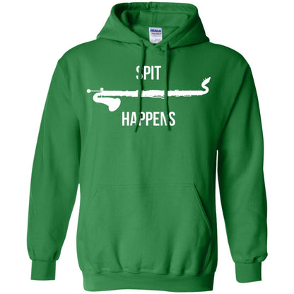Funny Bass Clarinet T-shirt Spit Happens Irish Green