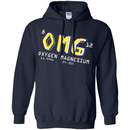 Funny Science Class T-shirt Omg Oxygen Magnesium Navy