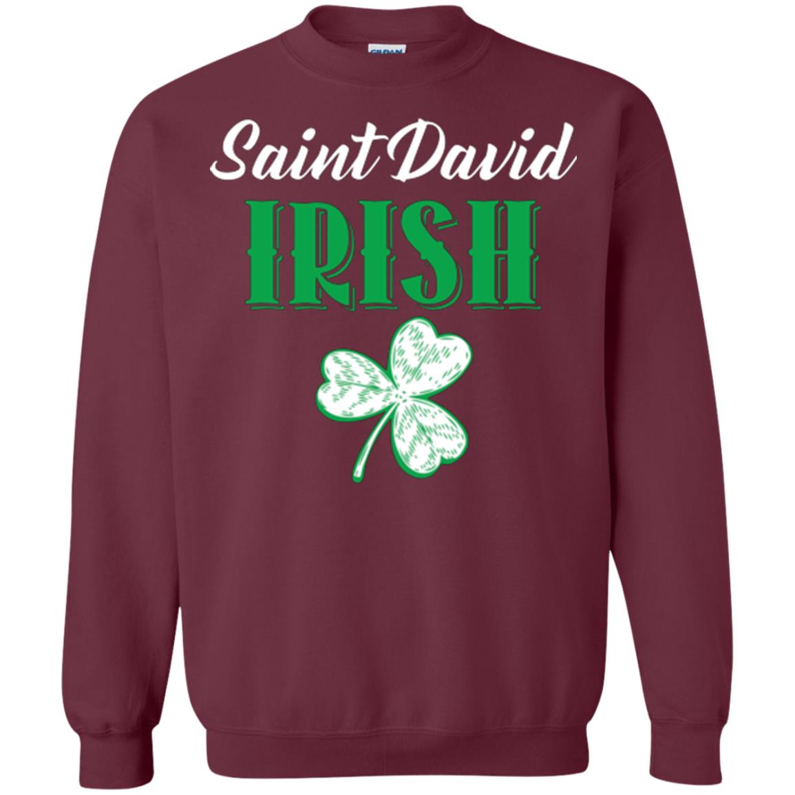 Saint Patrick's Day T-shirt Saint David Irish Maroon