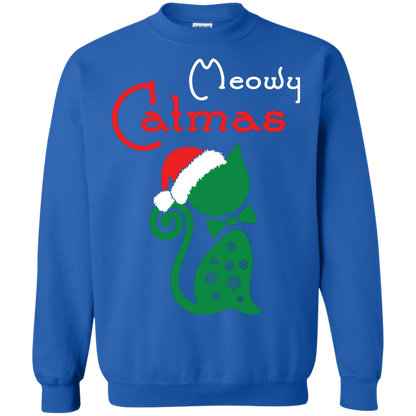 Cat Christmas T-Shirt Meowy Catmas Royal