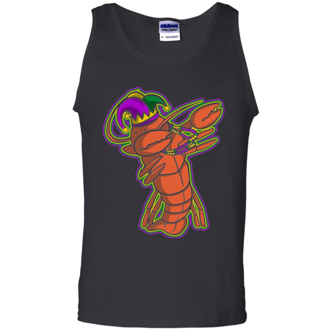 Dabbing Mardi Gras Crawfish T-shirt Mardi Gras Gift Shirt Black
